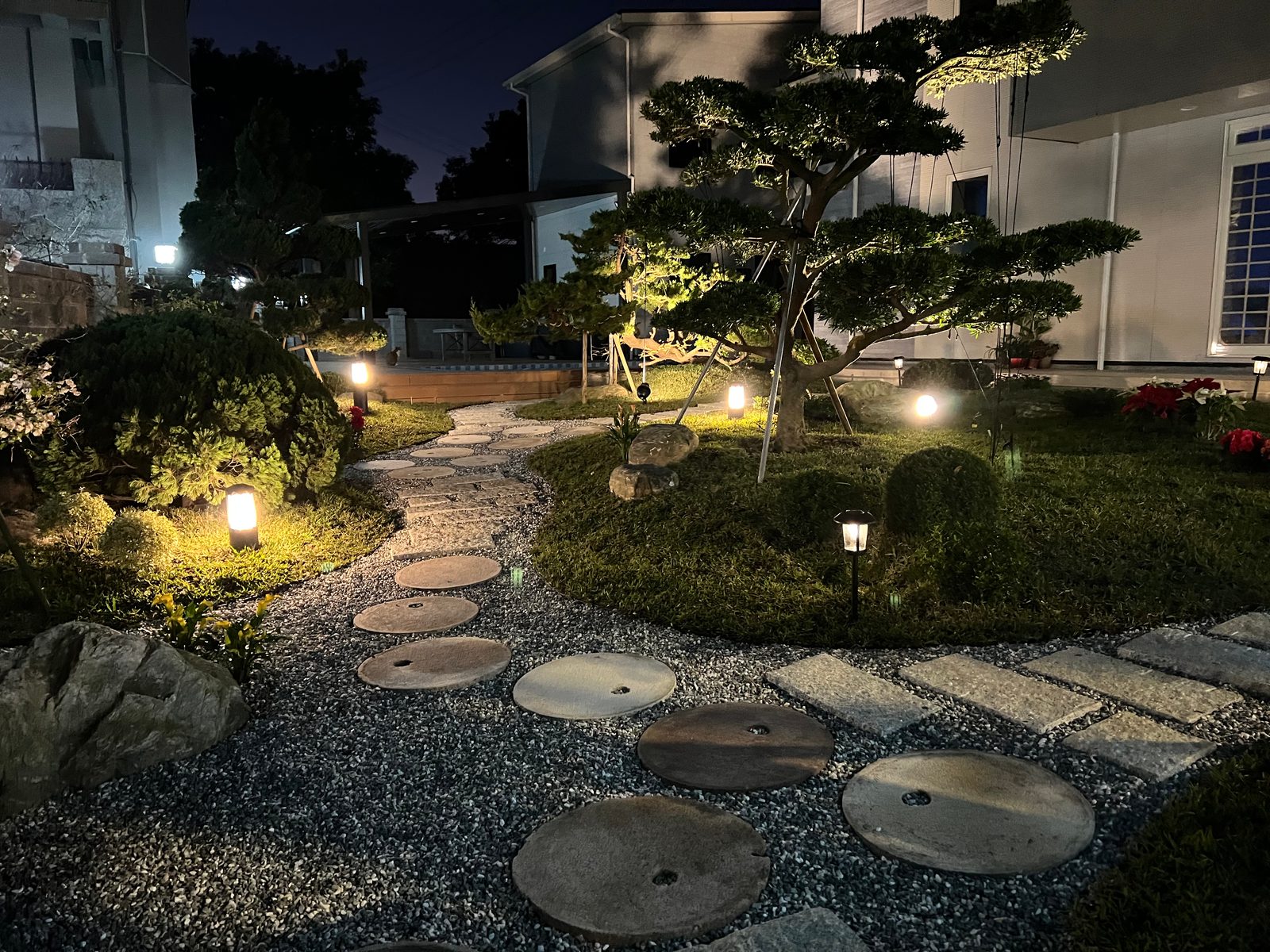 Stepping Stones After Dark